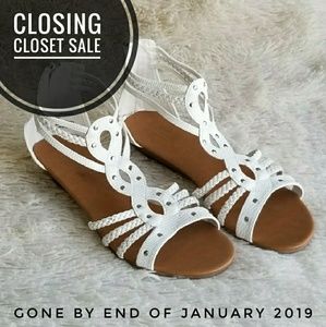 ☆LAST DAY!☆ White Gladiator Sandals